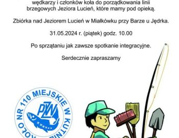 Sprzątanie Brzegów j. Lucień Koło 110 Miejskie w Kutnie